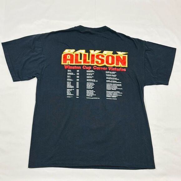 Vintage 1993 Davey Allison NASCAR Tribute Short Sleeve Shirt - Picture 6 of 7